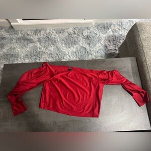 Wild Fable red long sleeve top. Size large. #redtop